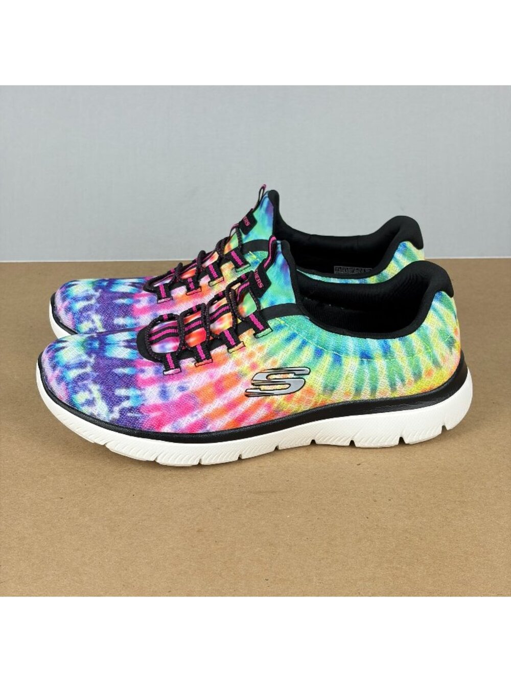 Skechers Summits Tie Dye Slip On Sneakers Womens 7.5 Multicolor Shoes